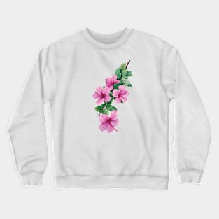Watercolor hibiscus Crewneck Sweatshirt